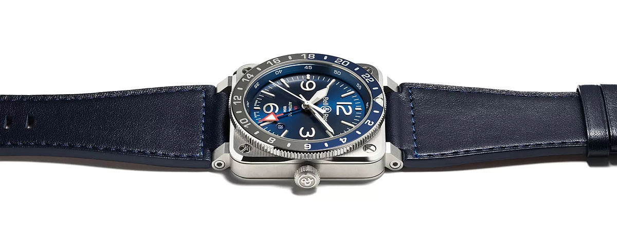 Bell &amp; Ross BR 03-93 GMT Xanh BR0393-BLU-ST/SCA