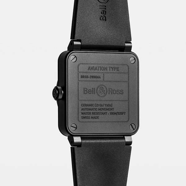 Bell &amp; Ross BR 03 Đen Mờ BR03A-BL-CE/SRB