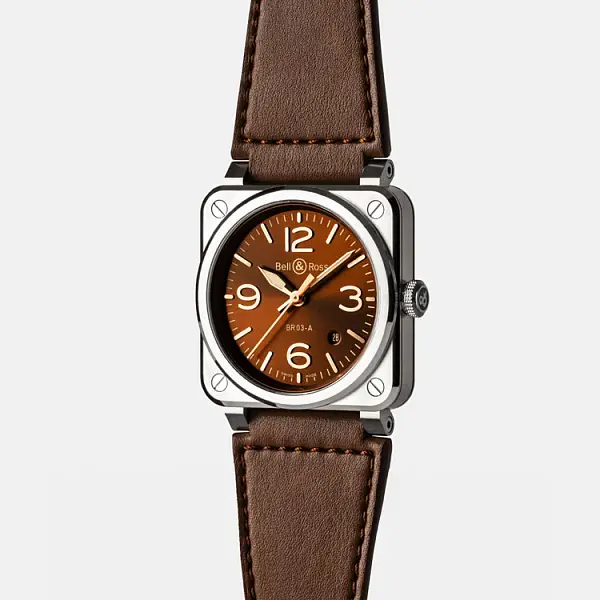Bell &amp; Ross Mẫu mới BR 03 Golden Heritage BR03A-GH-ST/SCA