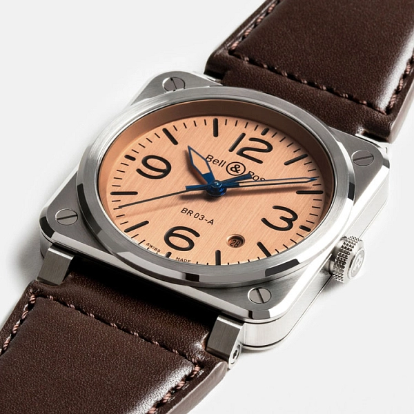 Bell &amp; Ross Mẫu mới BR 03 Đồng BR03A-GB-ST/SCA