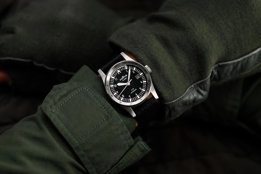 Fortis Flieger F-39 Đen trên dây đeo phi công F4220016