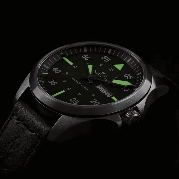 Hamilton Khaki Aviation Pilot Ngày và Ngày trong Tuần, Mẫu H64635560