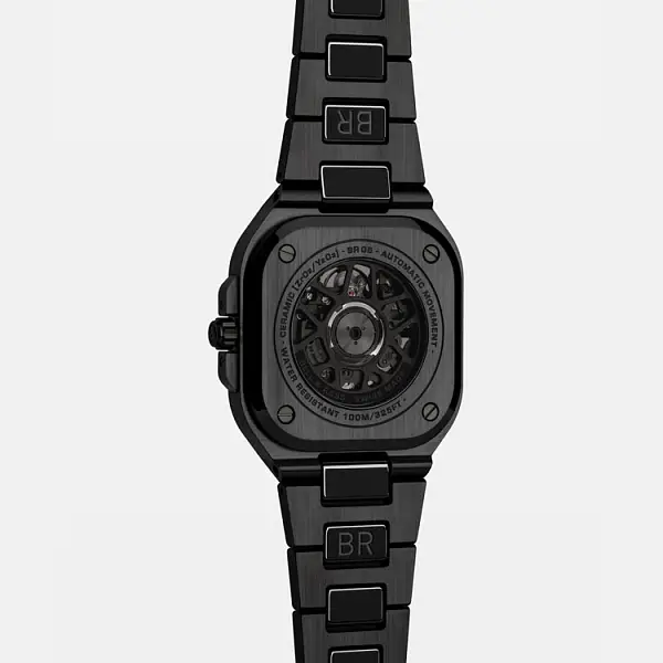 Bell &amp; Ross BR 05 Skeleton Đen Gốm BR05A-BL-SK-CE/SCE