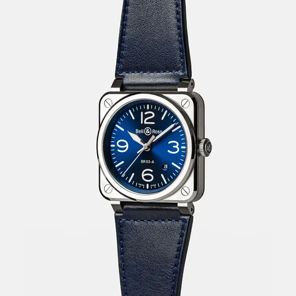 Bell &amp; Ross BR 03 Thép Xanh BR03A-BLU-ST/SCA