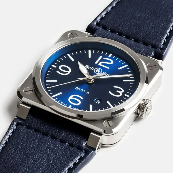 Bell &amp; Ross BR 03 Thép Xanh BR03A-BLU-ST/SCA