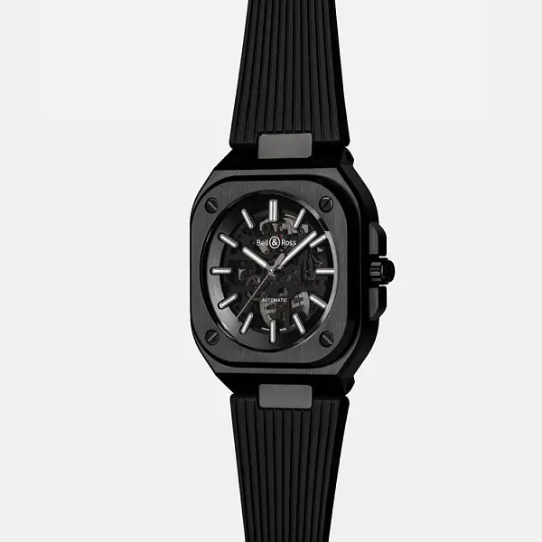 Bell &amp; Ross BR 05 Skeleton Đen Gốm BR05A-BL-SK-CE/SRB