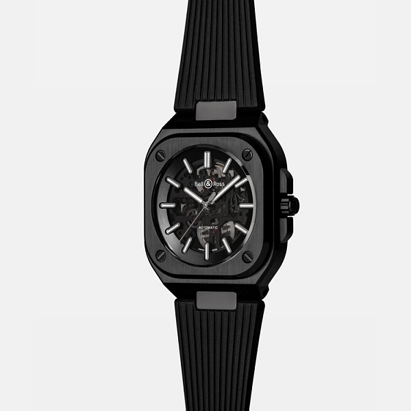 Bell &amp; Ross BR 05 Skeleton Đen Gốm BR05A-BL-SK-CE/SRB