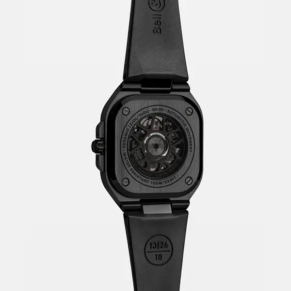 Bell &amp; Ross BR 05 Skeleton Đen Gốm BR05A-BL-SK-CE/SRB