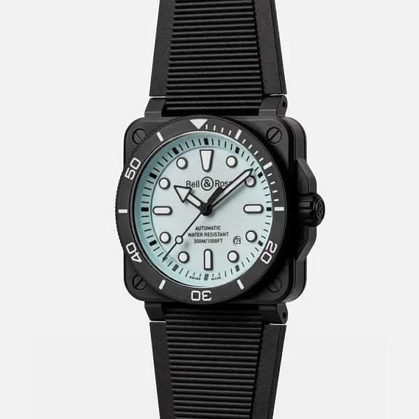 Bell &amp; Ross BR 03 Diver Full Lum Ceramic BR03A-D-LM-CE/SRB