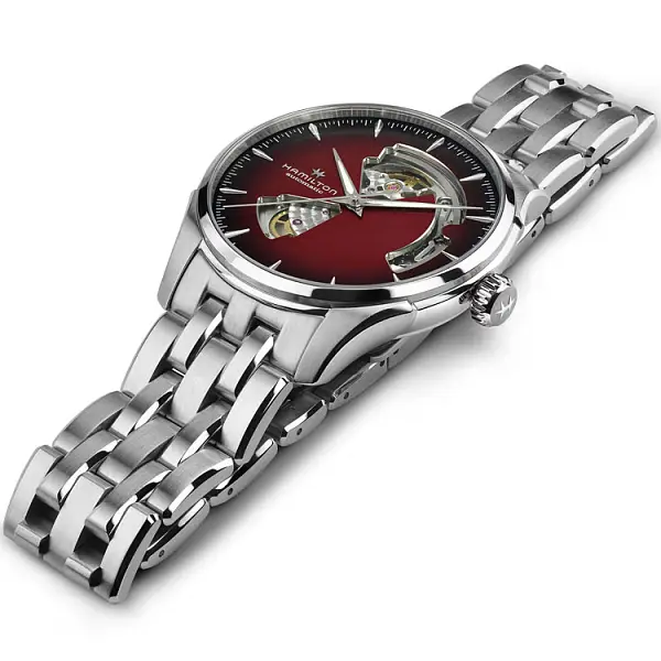Hamilton Jazzmaster Mặt Trái Tim Mở Tự Động H32675170