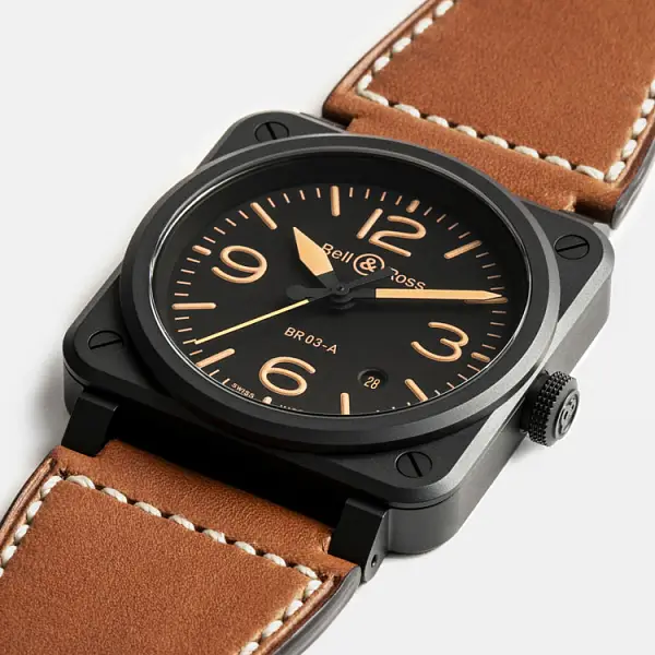 Bell &amp; Ross BR-03 Heritage BR03A-HER-CE/SCA