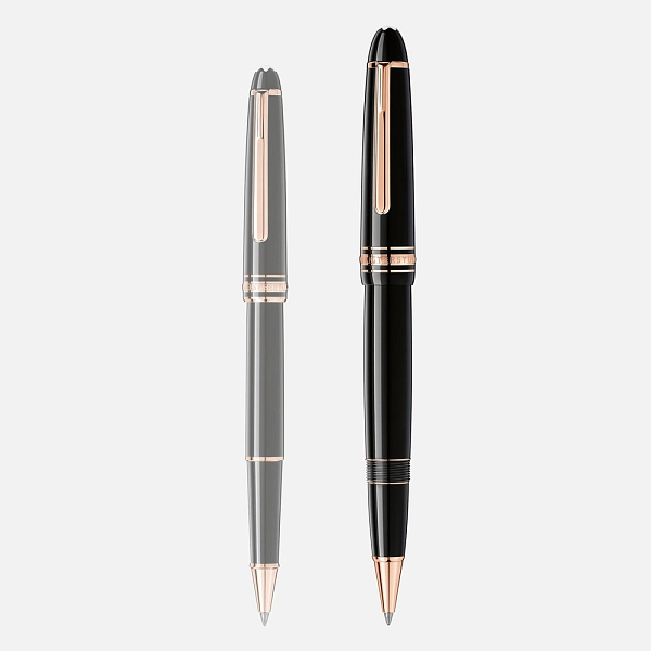 Bút bi lăn Montblanc Meisterstück mạ vàng hồng Legrand 132481