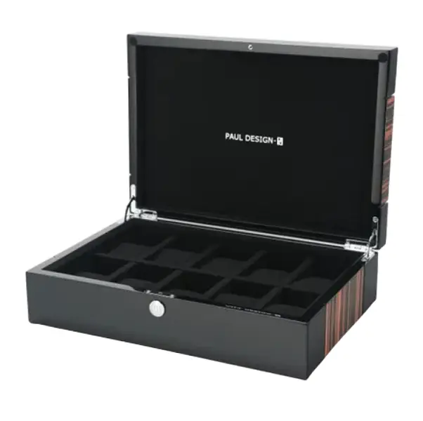 Hộp đựng đồng hồ Box Paul Design Gentlemen 10 Macassar