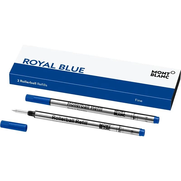 Bộ thay thế mực cho bút bi lăn Montblanc 128232 F Màu Xanh Royal