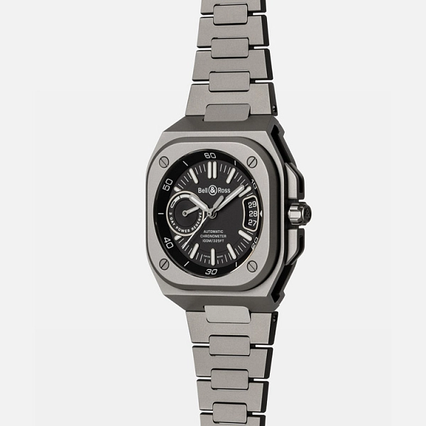 Bell &amp; Ross BR-X5 Titanium Đen BRX5R-BL-TI/STI