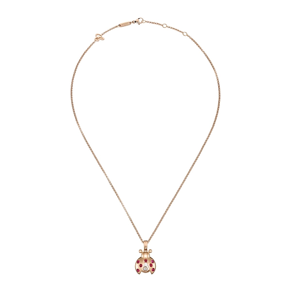 Vòng cổ vàng Chopard Happy Diamonds Ladybird 79A186-5001