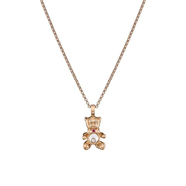 Mặt dây chuyền vàng Chopard Happy Diamonds hình gấu Teddy 79A188-5001