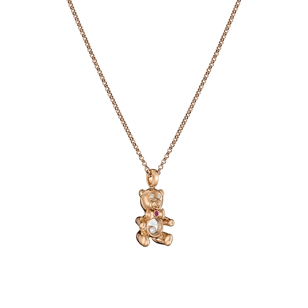 Mặt dây chuyền vàng Chopard Happy Diamonds hình gấu Teddy 79A188-5001