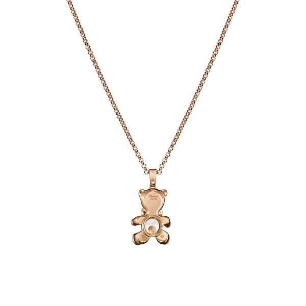 Mặt dây chuyền vàng Chopard Happy Diamonds hình gấu Teddy 79A188-5001