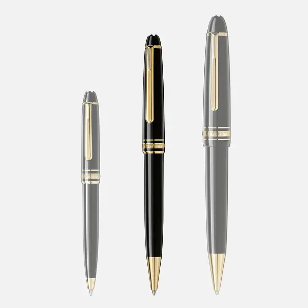 Bút bi Montblanc Meisterstück mạ vàng 132453
