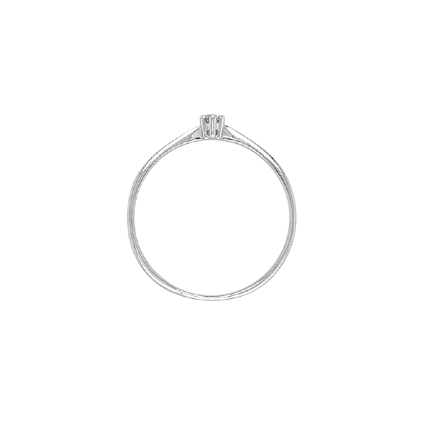 Nhẫn đính hôn bằng vàng với đá zircon