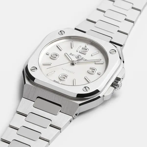Bell &amp; Ross BR-05 36mm Mặt số ngọc trai thép BR05A-S-MP-ST/SST