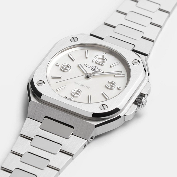 Bell &amp; Ross BR-05 36mm Mặt số ngọc trai thép BR05A-S-MP-ST/SST