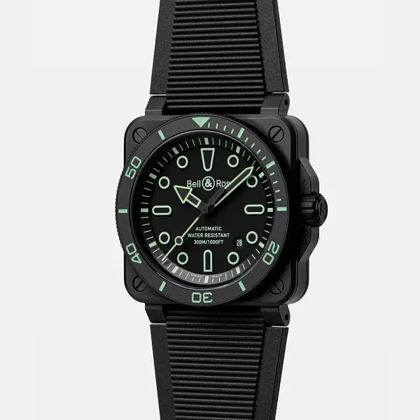 Bell &amp; Ross BR-03 Diver Lum Outline BR03A-D-OL-CE/SRB