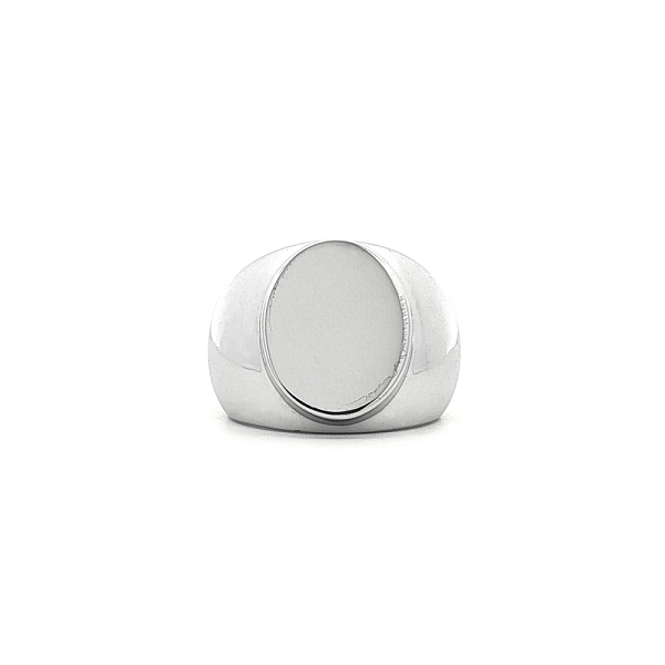 Nhẫn Signet Vàng Trắng