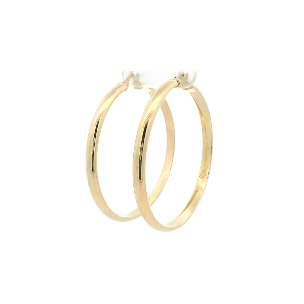 Hoa Tai Vòng Thanh Mảnh Bằng Vàng Vàng 14K, Ø 46,80 mm