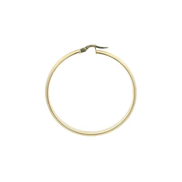 Hoa Tai Vòng Thanh Mảnh Bằng Vàng Vàng 14K, Ø 46,80 mm