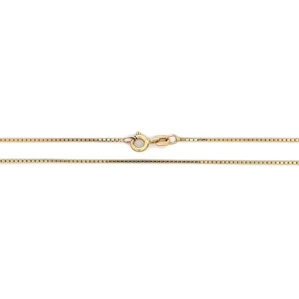 Dây Chuyền Box Vàng Vàng 14K, 50 cm