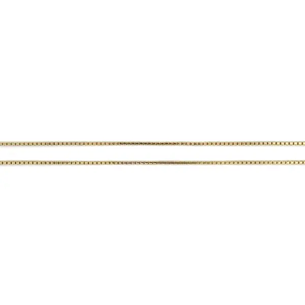 Dây Chuyền Box Vàng Vàng 14K, 50 cm