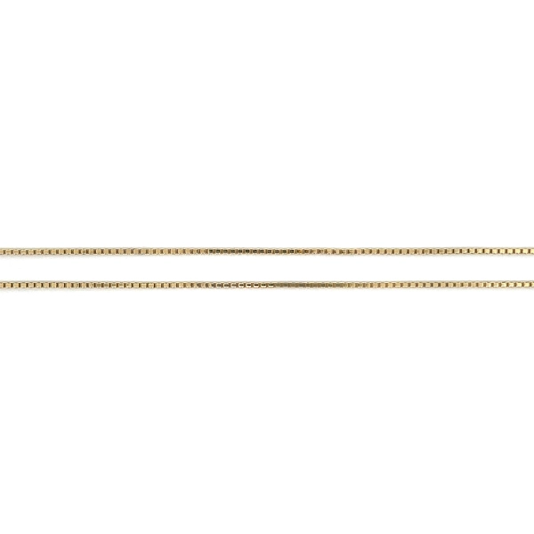 Dây Chuyền Box Vàng Vàng 14K, 50 cm