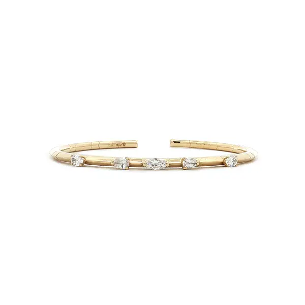 Vòng tay kim cương bằng vàng 18K, 0,79 ct