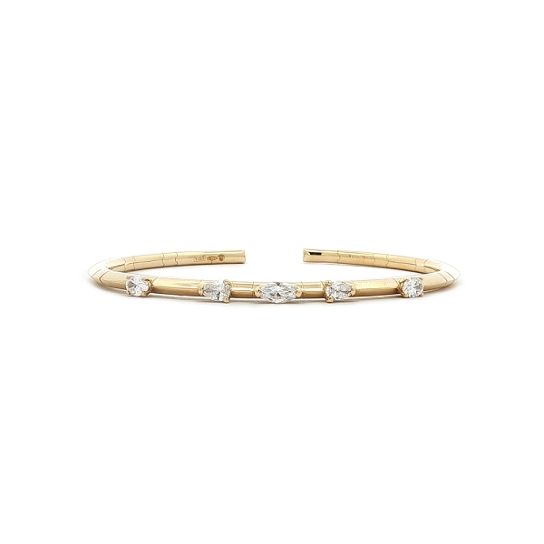Vòng tay kim cương bằng vàng 18K, 0,79 ct