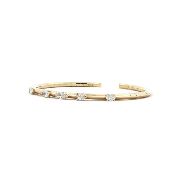 Vòng tay kim cương bằng vàng 18K, 0,79 ct