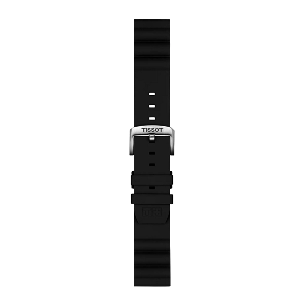 Dây đeo silicon màu đen Tissot 22 mm T852.047.179