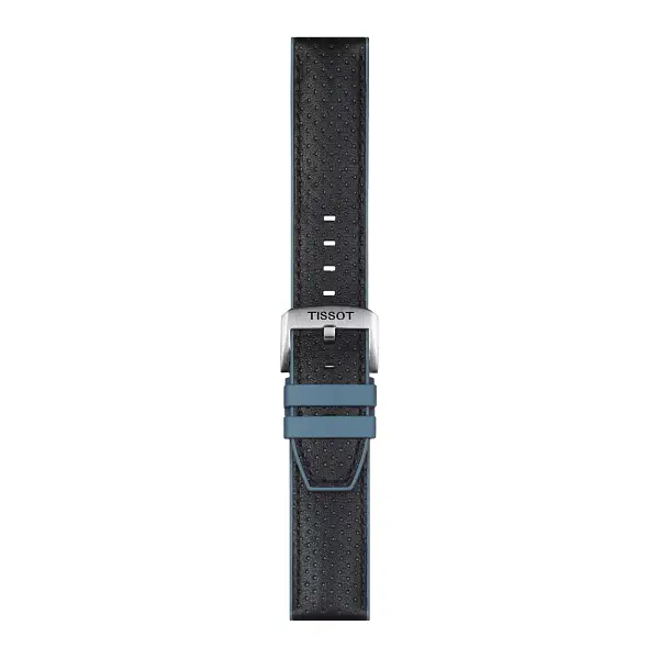 Dây đeo màu xanh dương và đen Tissot 22 mm T852.046.785