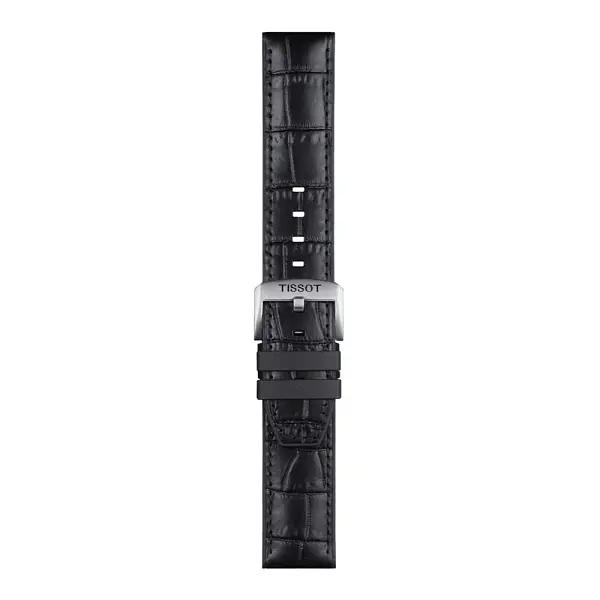 Tissot dây da và cao su màu đen 22 mm T852.046.761