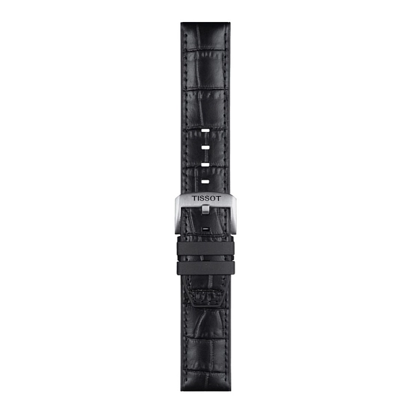Tissot dây da và cao su màu đen 22 mm T852.046.761
