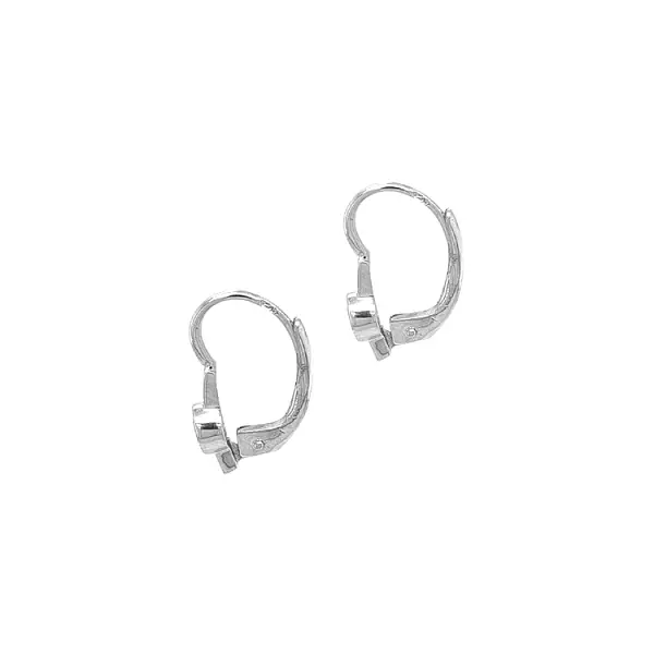 Bông tai nữ vàng trắng đính đá zirconia