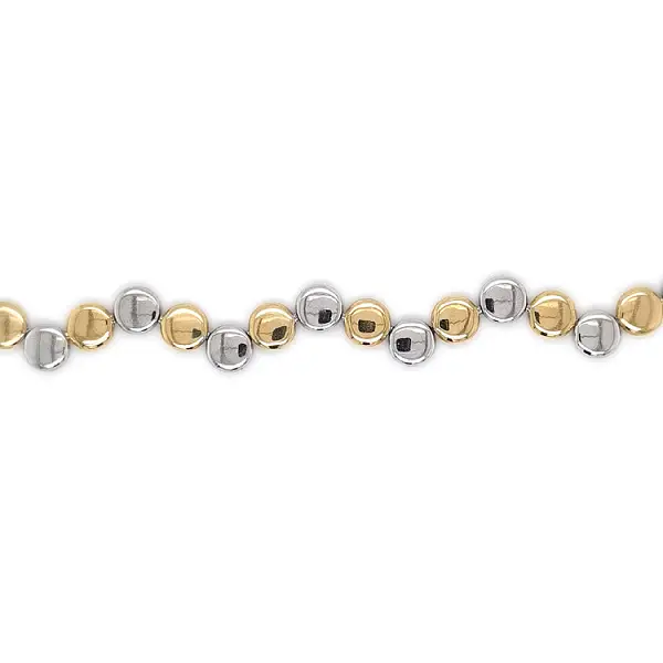 Dây chuyền nữ vàng phối hai màu thanh lịch