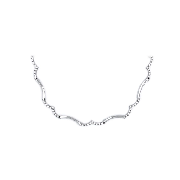 Dây chuyền nữ vàng trắng đính đá zirconia thanh lịch