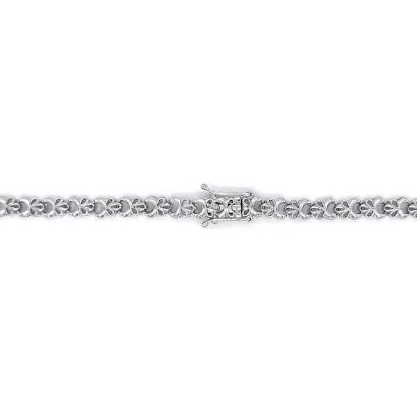 Dây chuyền vàng trắng đính pha lê Swarovski