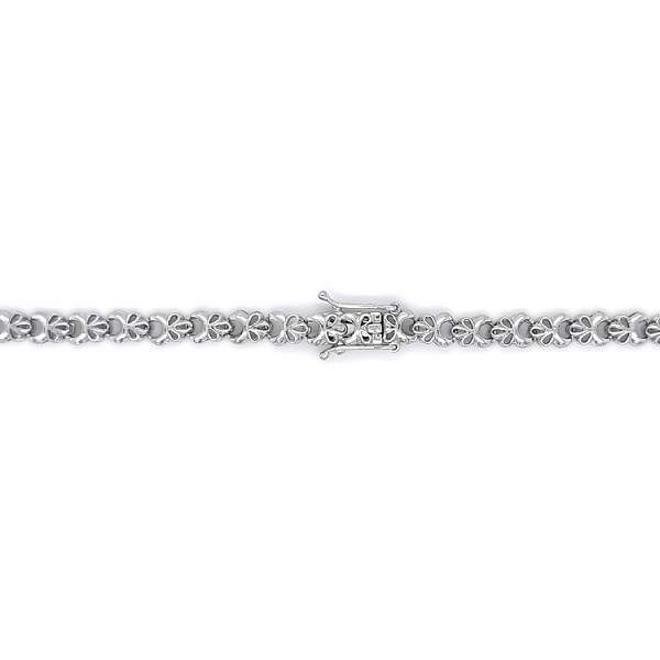 Dây chuyền vàng trắng đính pha lê Swarovski