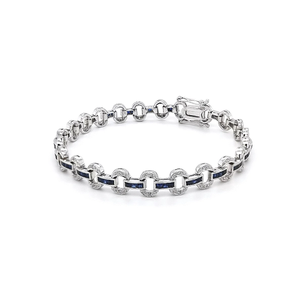 Vòng tay nữ vàng trắng đính pha lê Swarovski thanh lịch