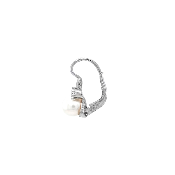 Bông tai đính ngọc trai và đá zirconia thanh lịch