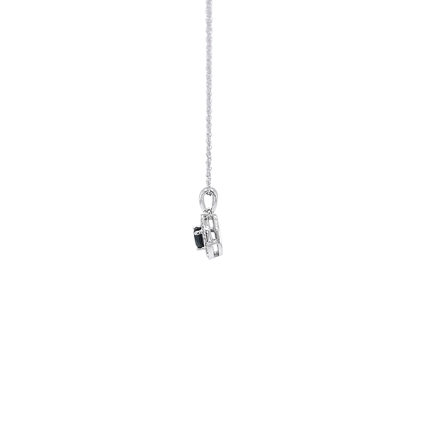 Dây chuyền vàng cao cấp gắn đá sapphire và kim cương