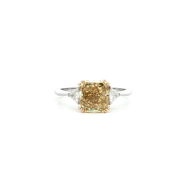 Nhẫn vàng 18K kim cương vàng fancy